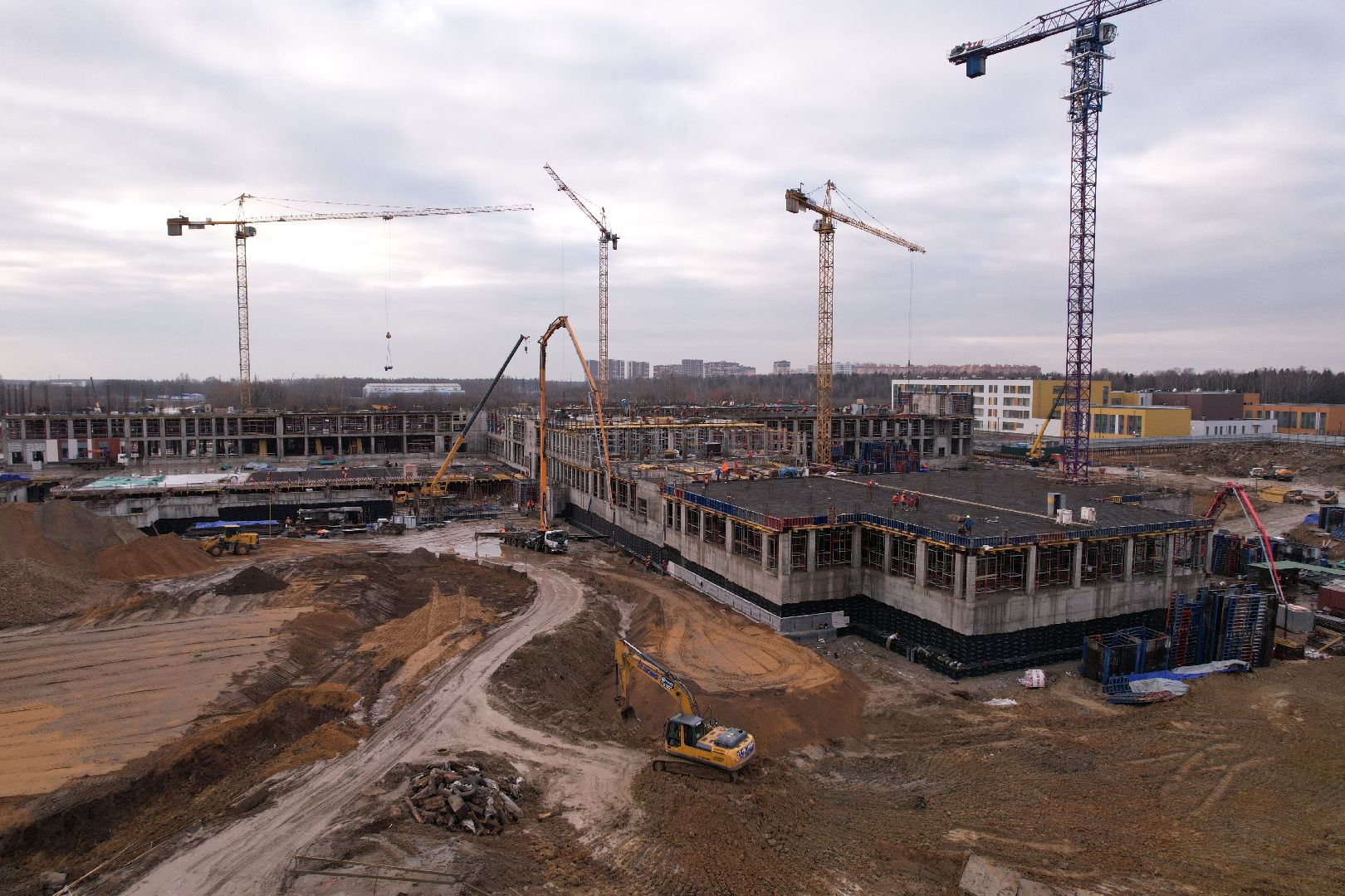 видео с коптера, балашиха, госпиталь,