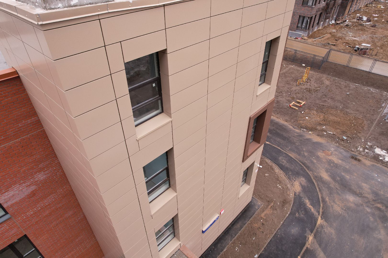 видео с коптера, балашиха, детский сад,