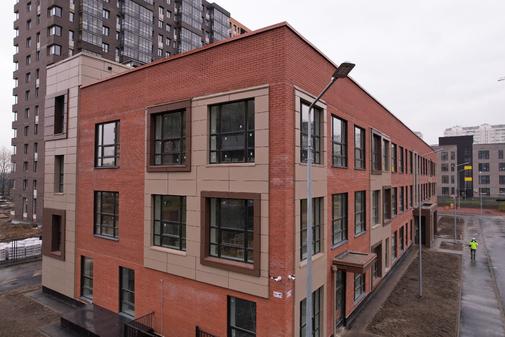 видео с коптера, балашиха, детский сад,