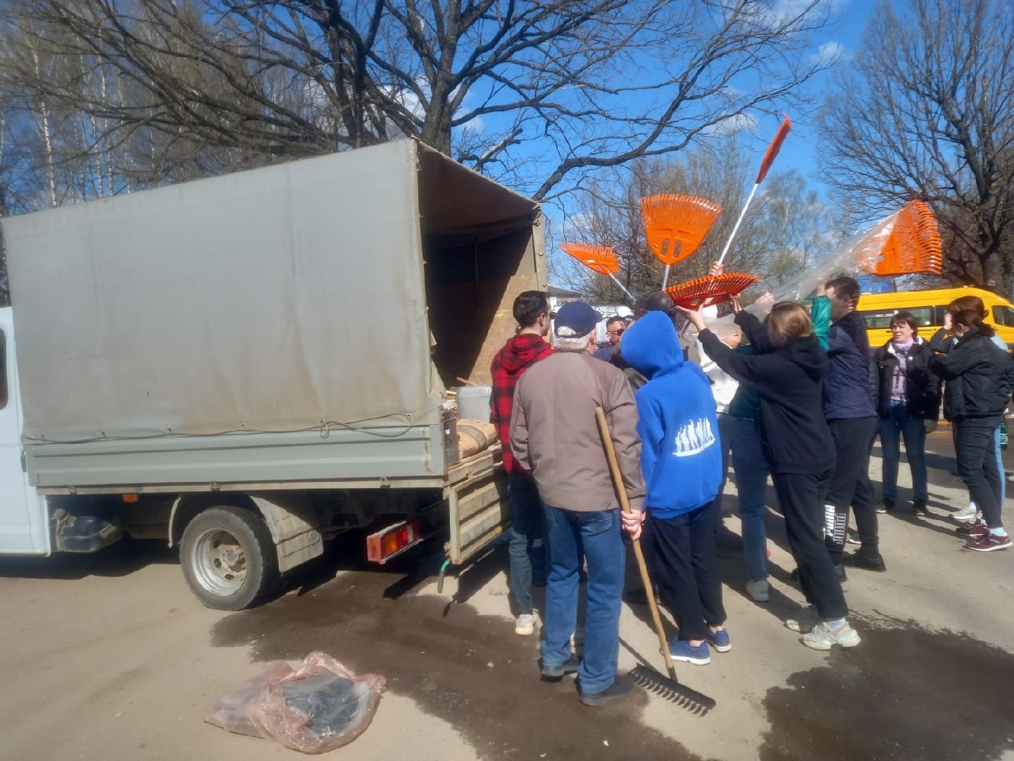 Рузский городской округ, благоустройство, сквер, парк, субботник, месячник благоустройства, уборка территорий