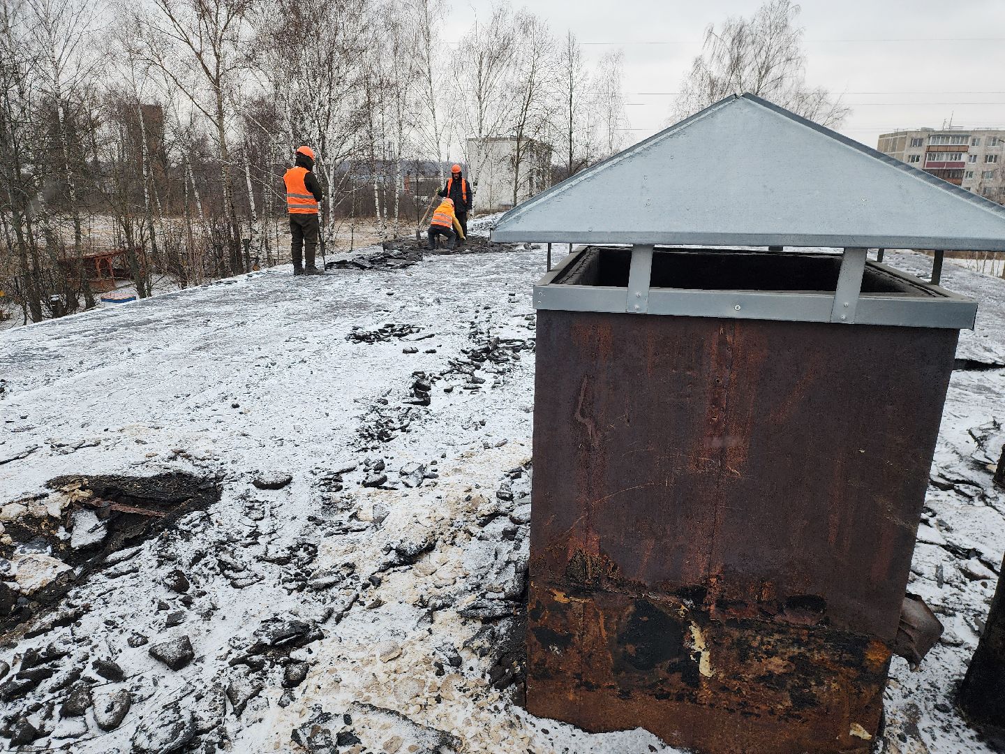 серпухов, детский сад василек, деревня васильевское, капитальный ремонт детского сада, ремонт кровли,