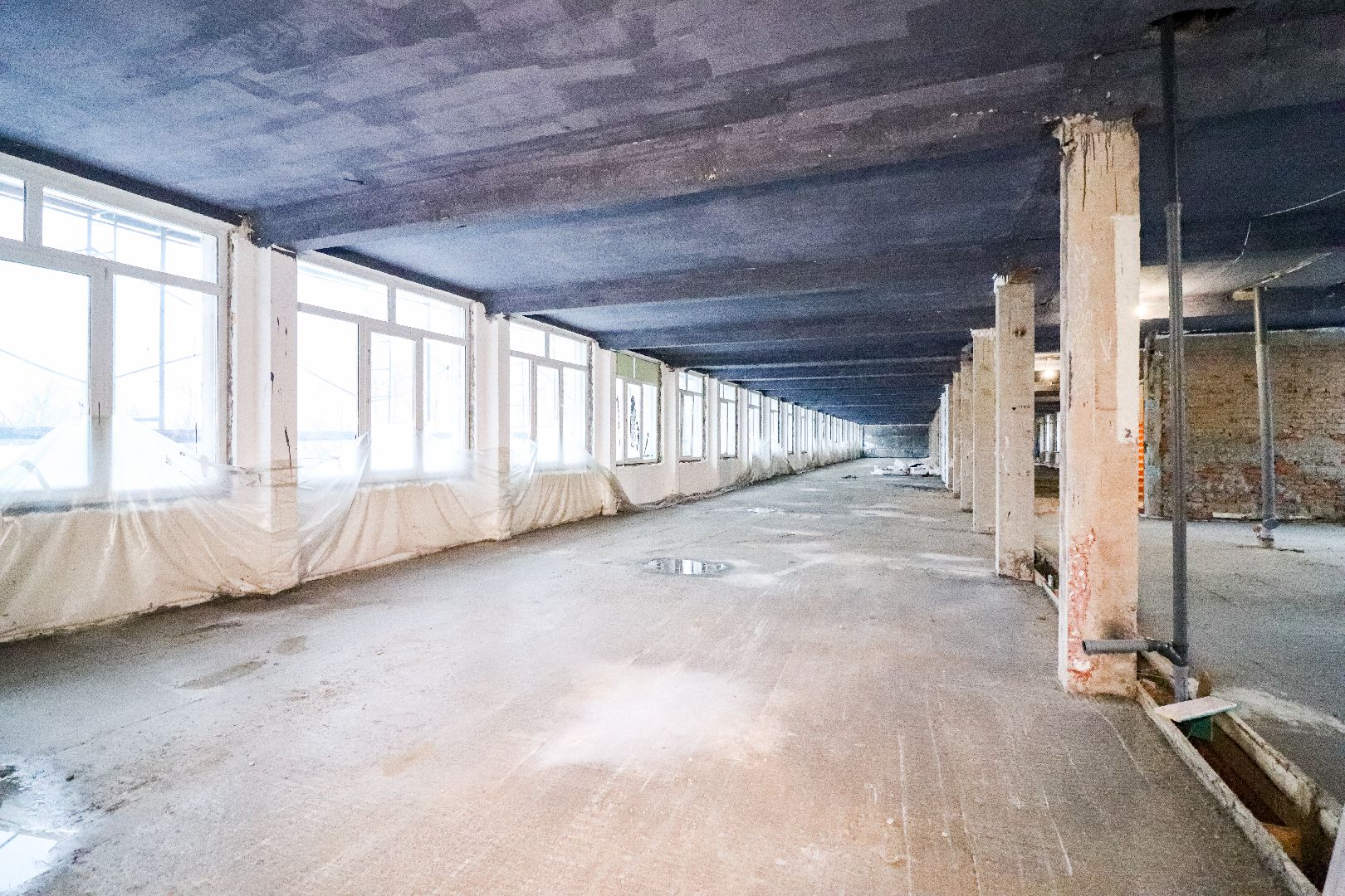 Клин, общество, строительство, стройка школы, вертикалки,