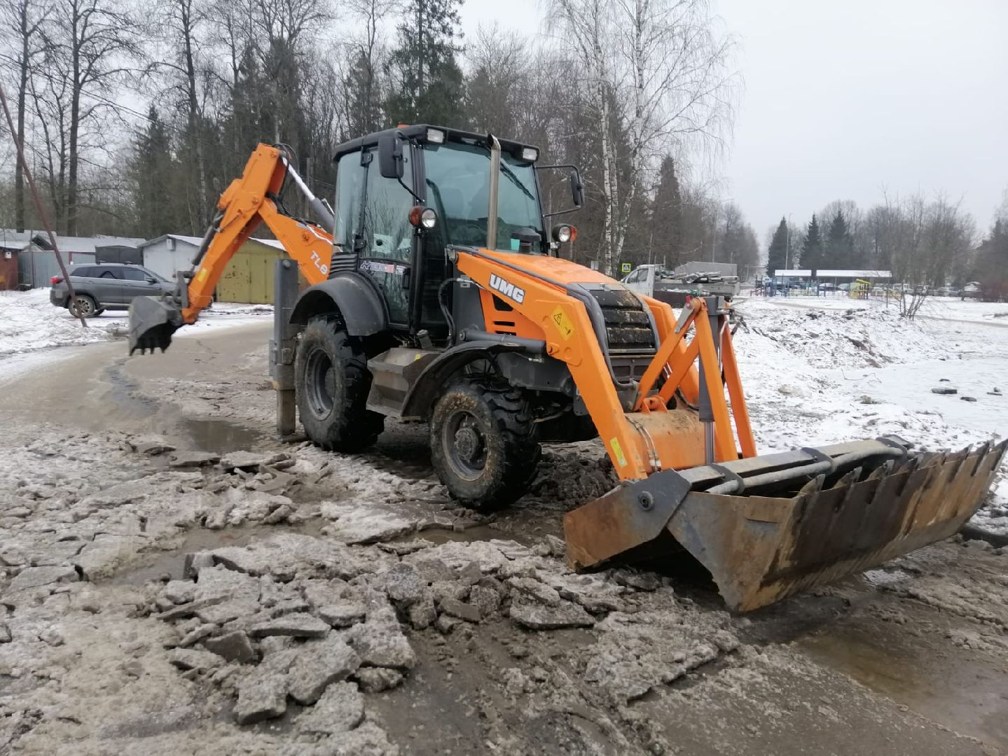 Жкх, благоустройство, Дорога, трактор, городской округ восход, вертикалки,