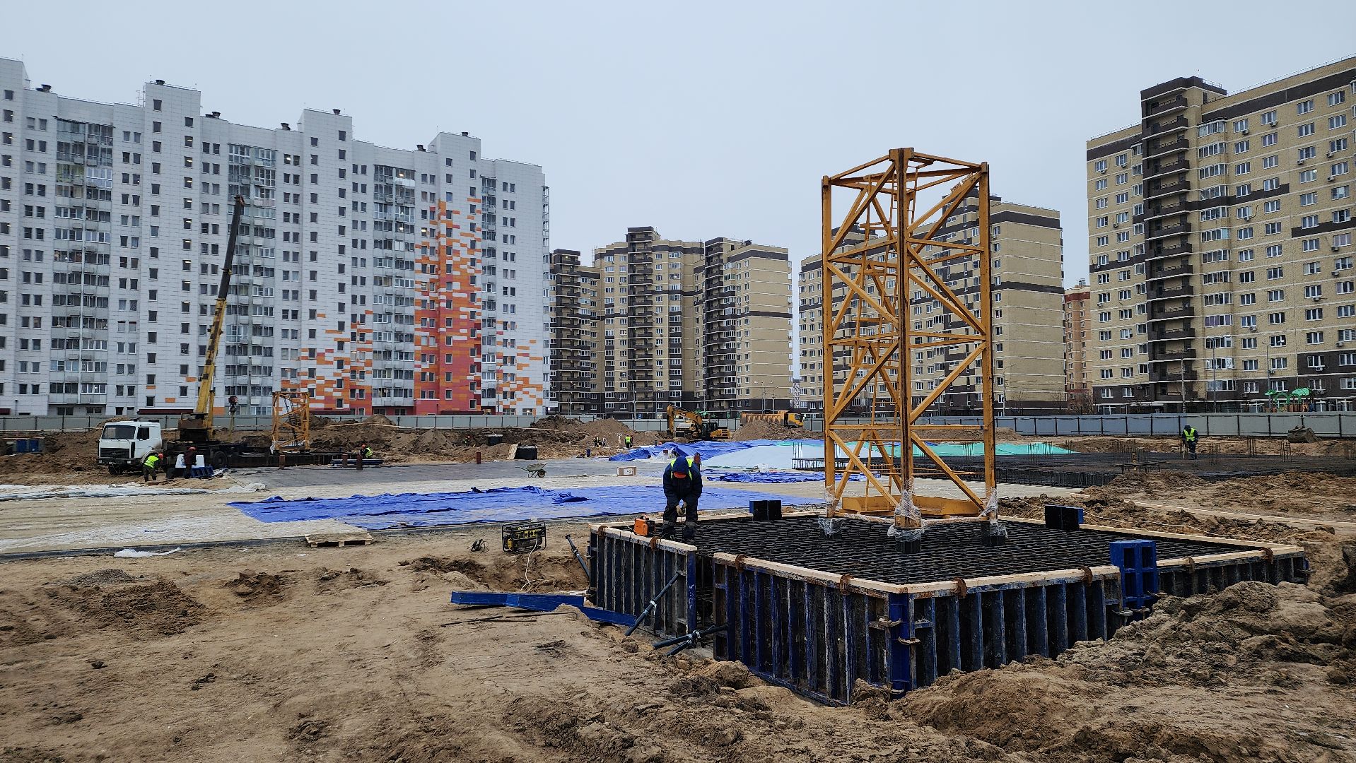 строительство, образование, строительство школ, Лосино-Петровский, вертикалки,