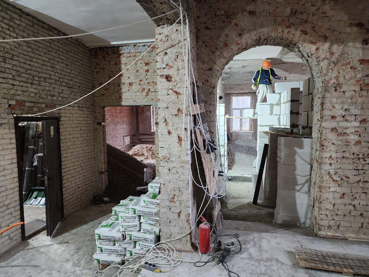 Чехов, улица Чехова 28, Чеховская детская школа искусств, капитальный ремонт, капремонт, обновление, реконструкция, внутренние перегородки, строительство, госпрограмма московской области, вертикалки,