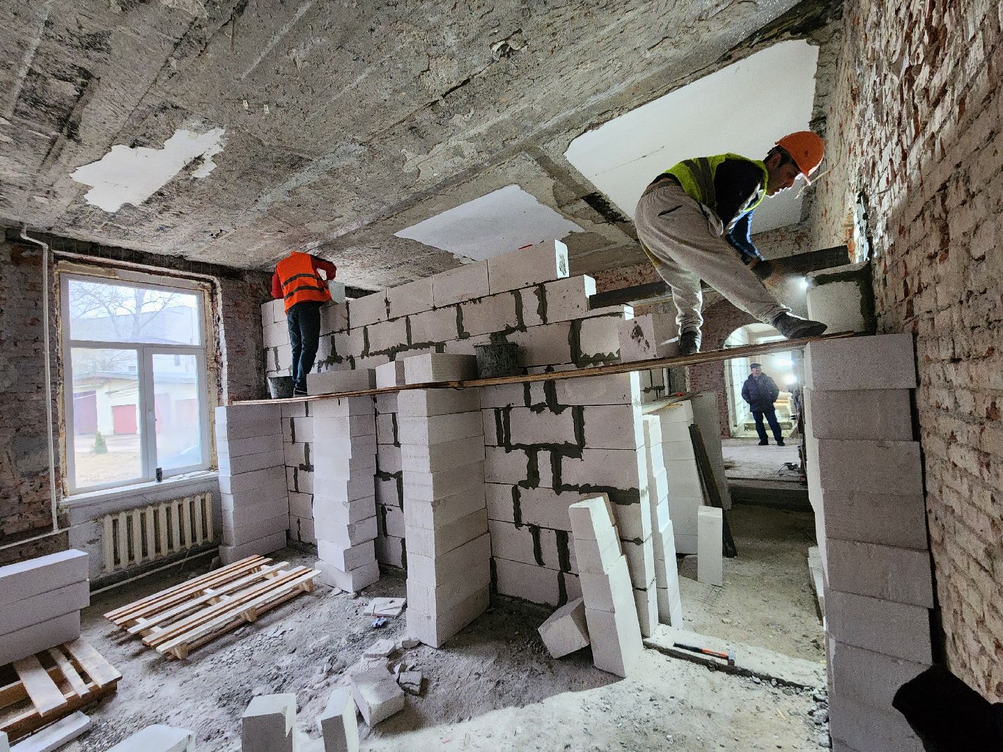 Чехов, улица Чехова 28, Чеховская детская школа искусств, капитальный ремонт, капремонт, обновление, реконструкция, внутренние перегородки, строительство, госпрограмма московской области, вертикалки,