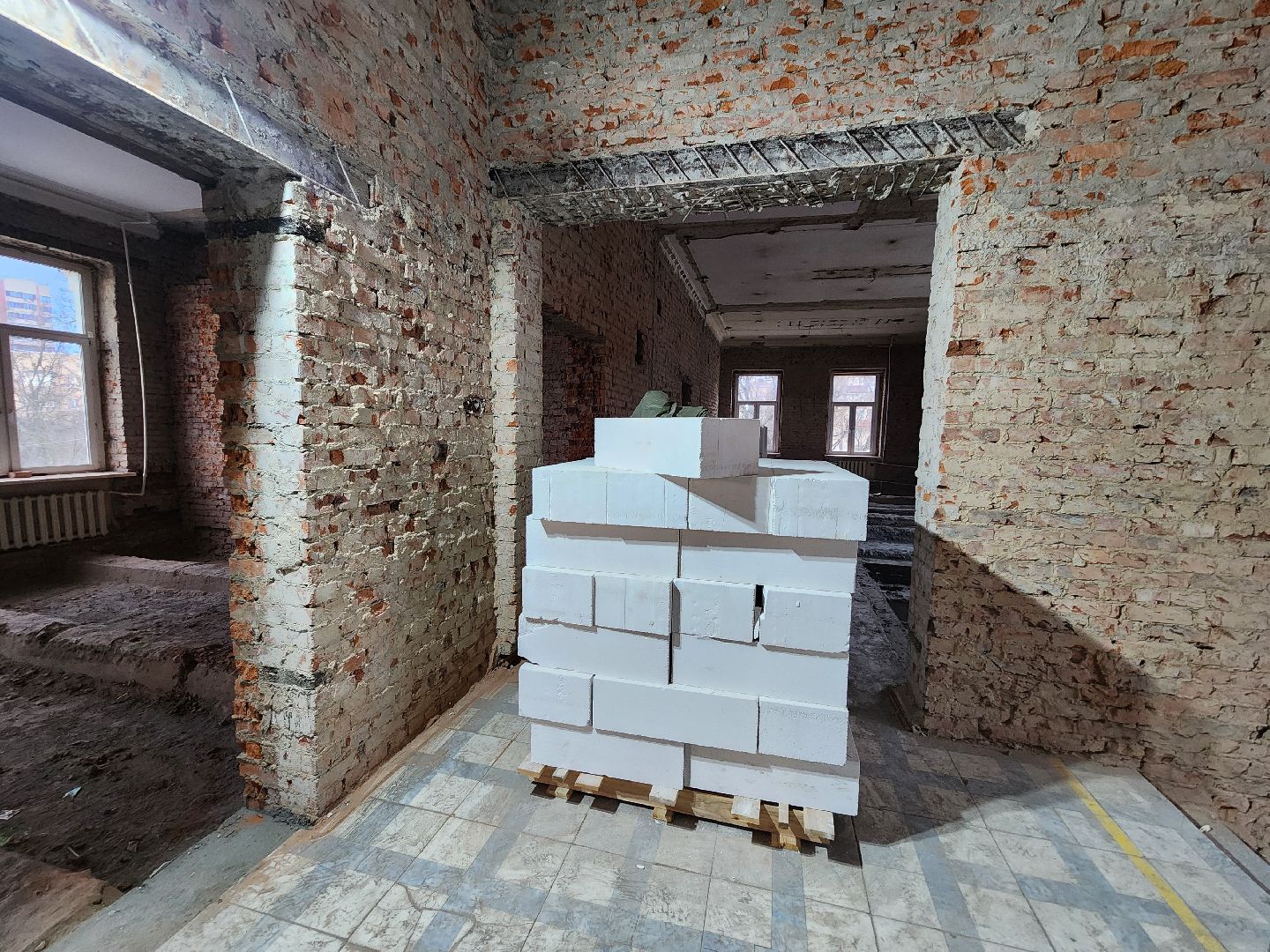 Чехов, улица Чехова 28, Чеховская детская школа искусств, капитальный ремонт, капремонт, обновление, реконструкция, внутренние перегородки, строительство, госпрограмма московской области, вертикалки,