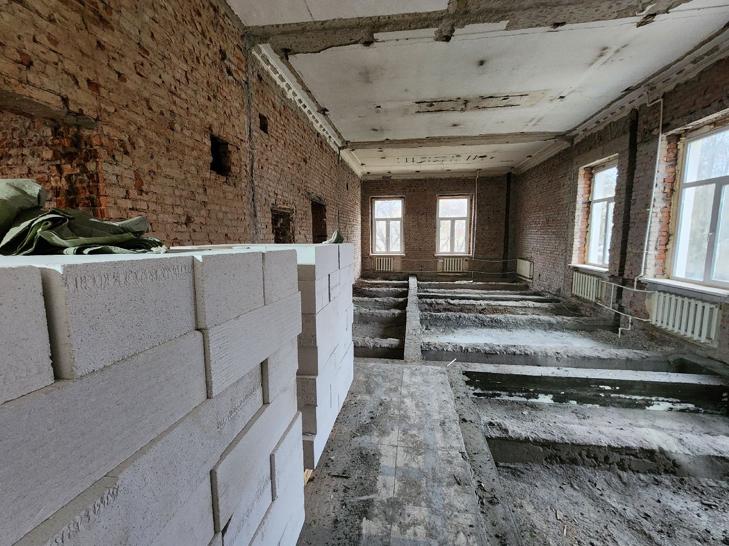 Чехов, улица Чехова 28, Чеховская детская школа искусств, капитальный ремонт, капремонт, обновление, реконструкция, внутренние перегородки, строительство, госпрограмма московской области, вертикалки,