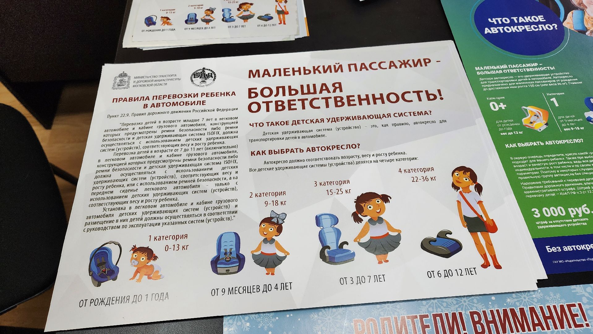 кашира, госавтоинспекция, детское автокресло, профилактика, вертикалки,