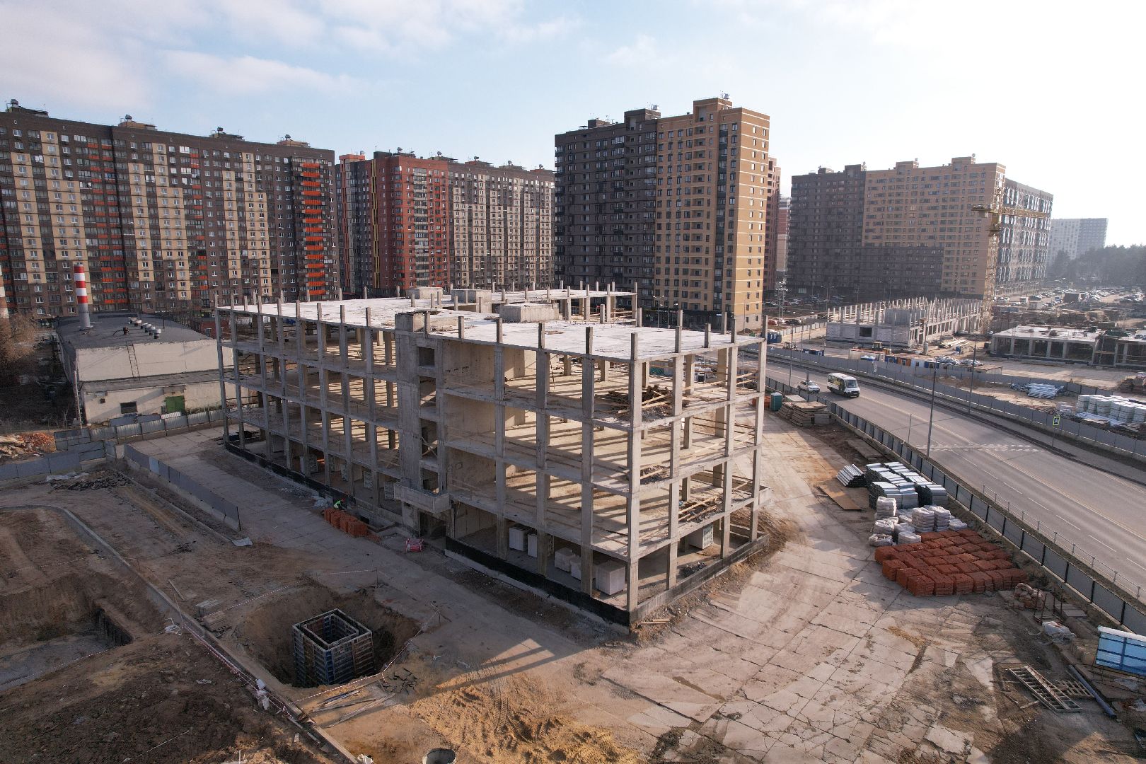 видео с коптера, люберцы, поликлиника, томилино,