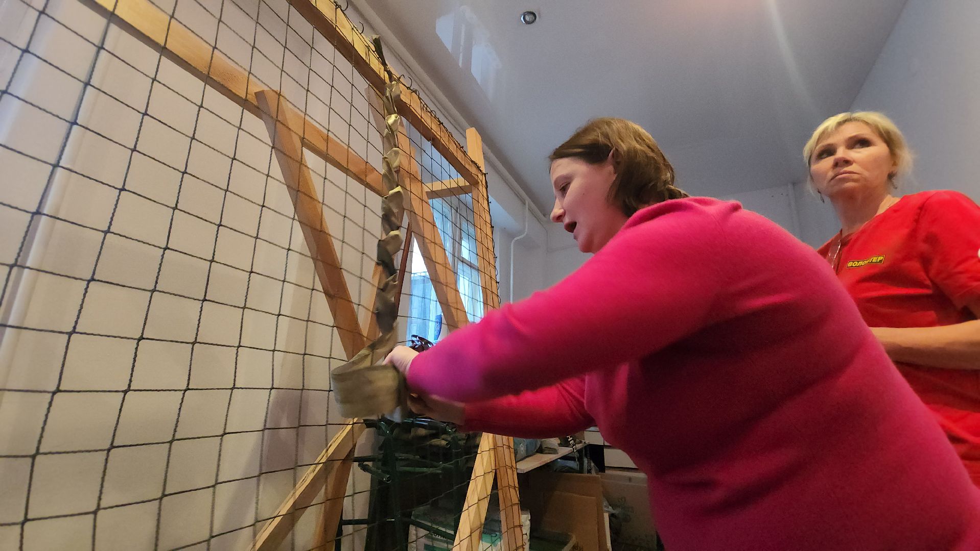 кашира, ожерелье, маскировочные сети, сво, волонтеры, мастер-класс, вертикалки,