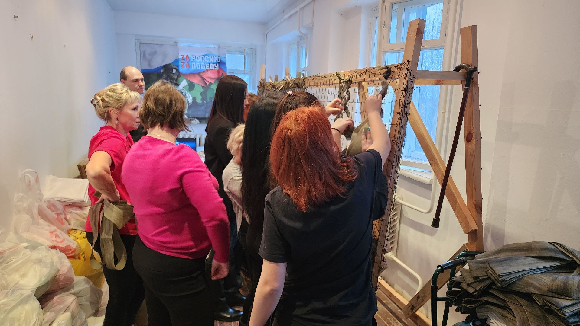 кашира, ожерелье, маскировочные сети, сво, волонтеры, мастер-класс, вертикалки,