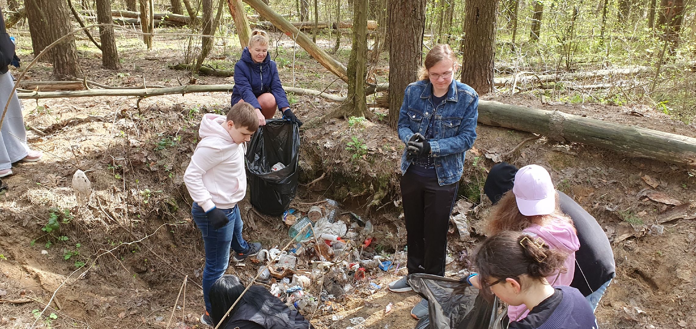 уборка, школьники, субботник, мусор, Котельники