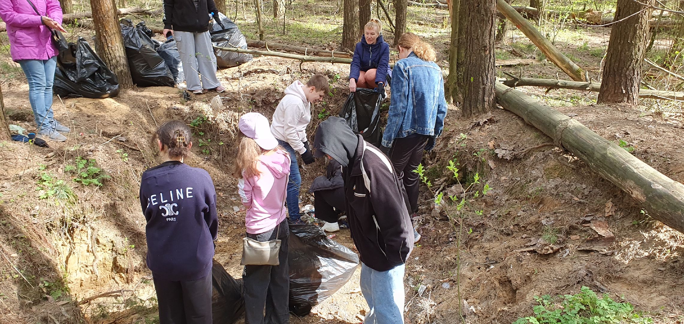 уборка, школьники, субботник, мусор, Котельники