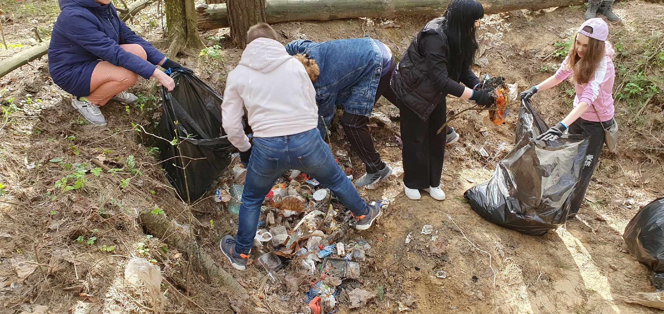 уборка, школьники, субботник, мусор, Котельники