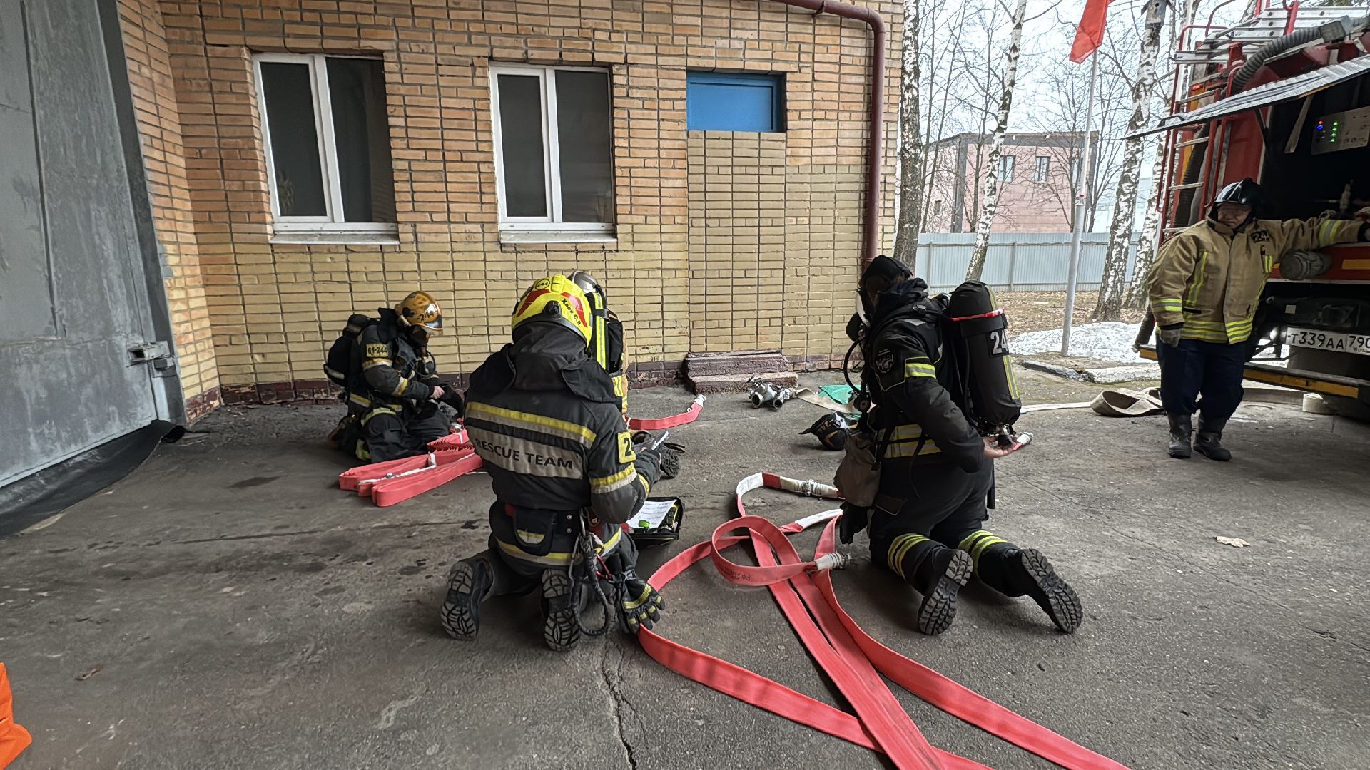 вертикалки, учения спасателей, пожар в голицыно, ПСЧ 244, Голицыно, Одинцово,