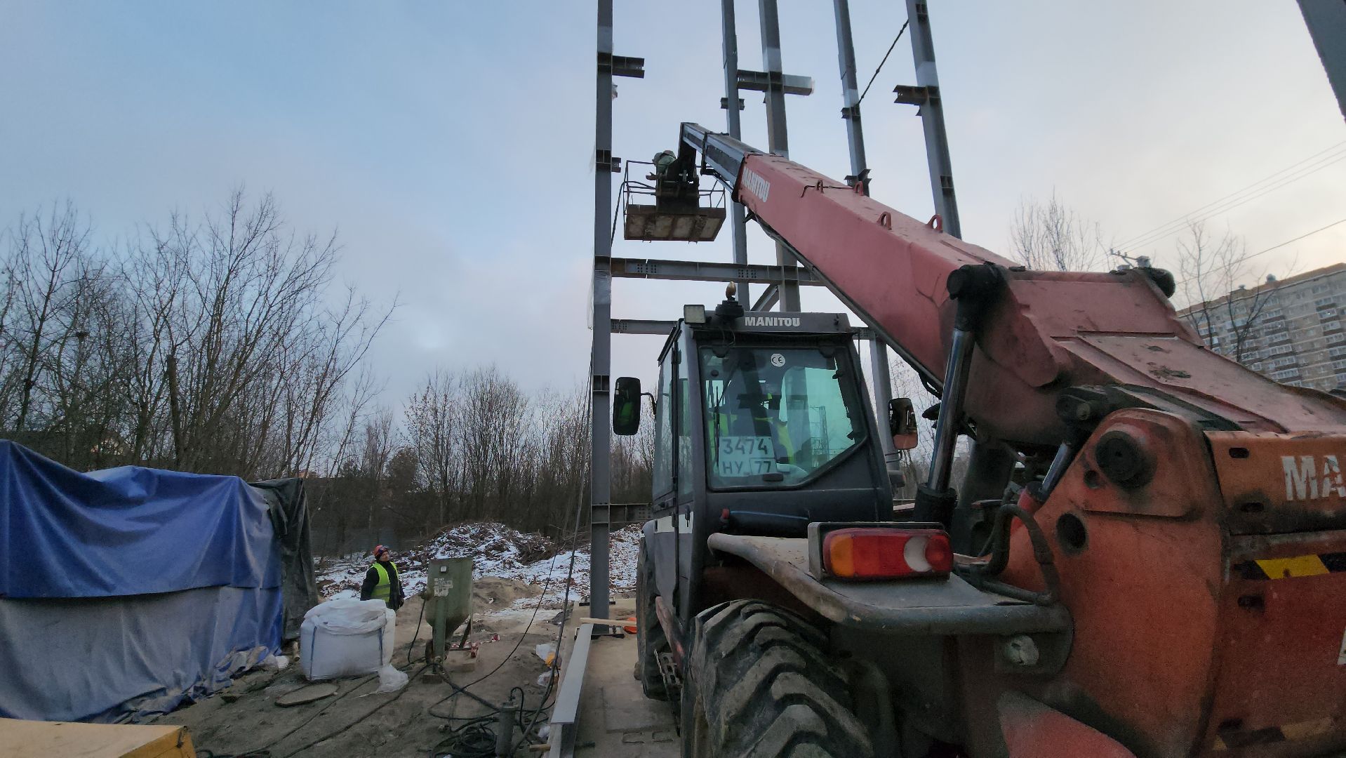 наземный переход, Лобня, Строительство, вертикалки,