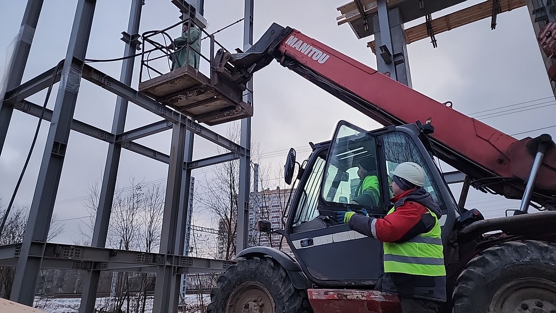 наземный переход, Лобня, Строительство, вертикалки,