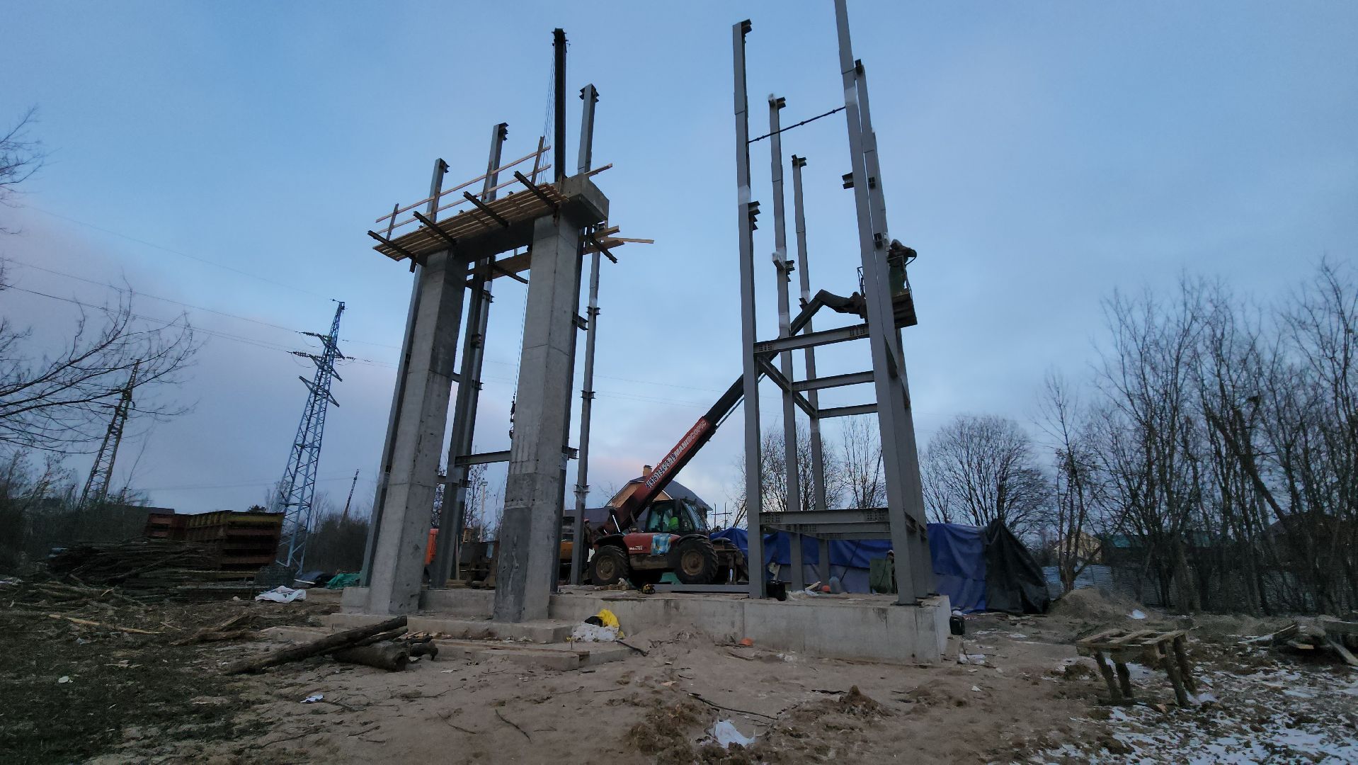 наземный переход, Лобня, Строительство, вертикалки,