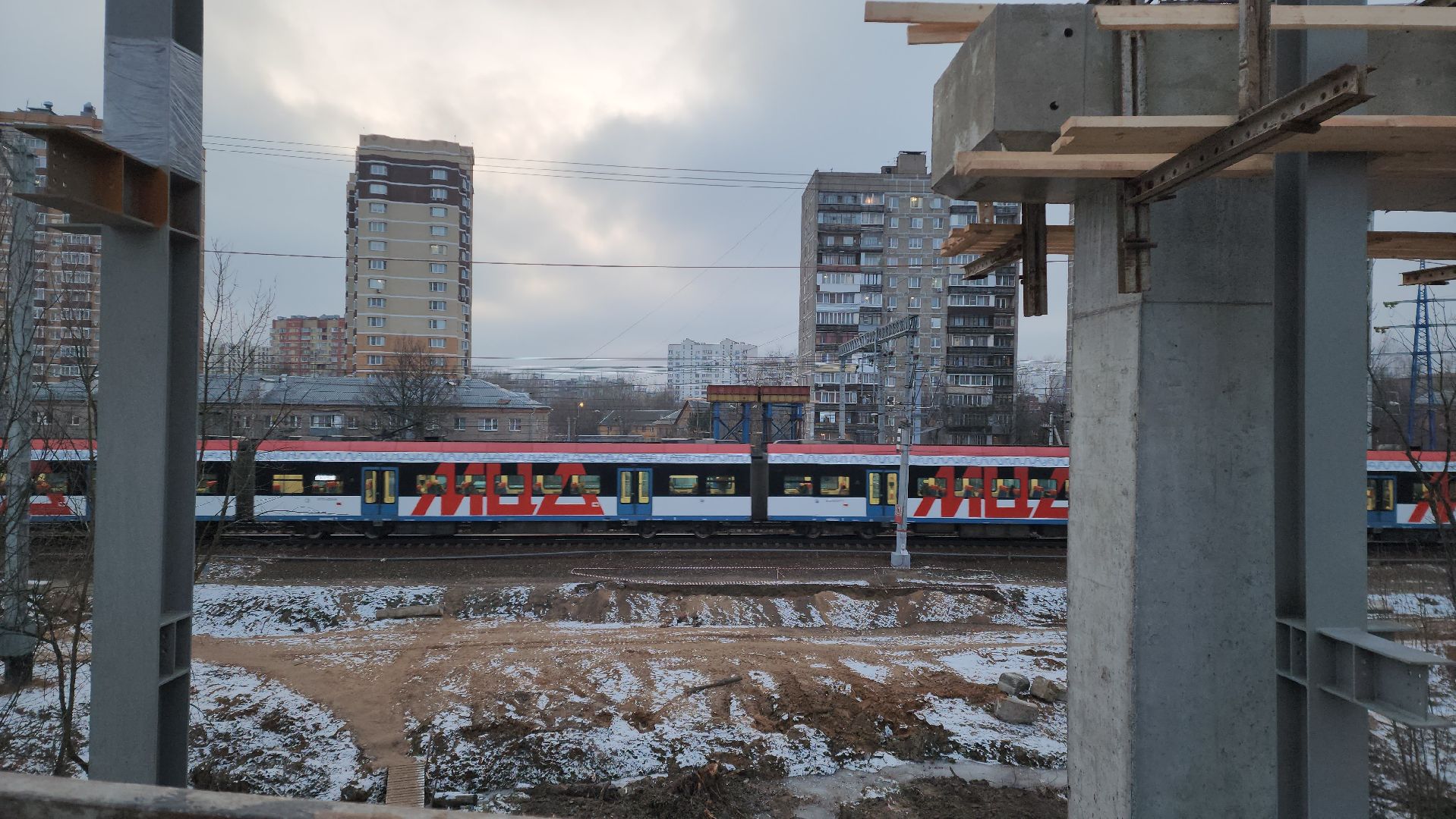 наземный переход, Лобня, Строительство, вертикалки,