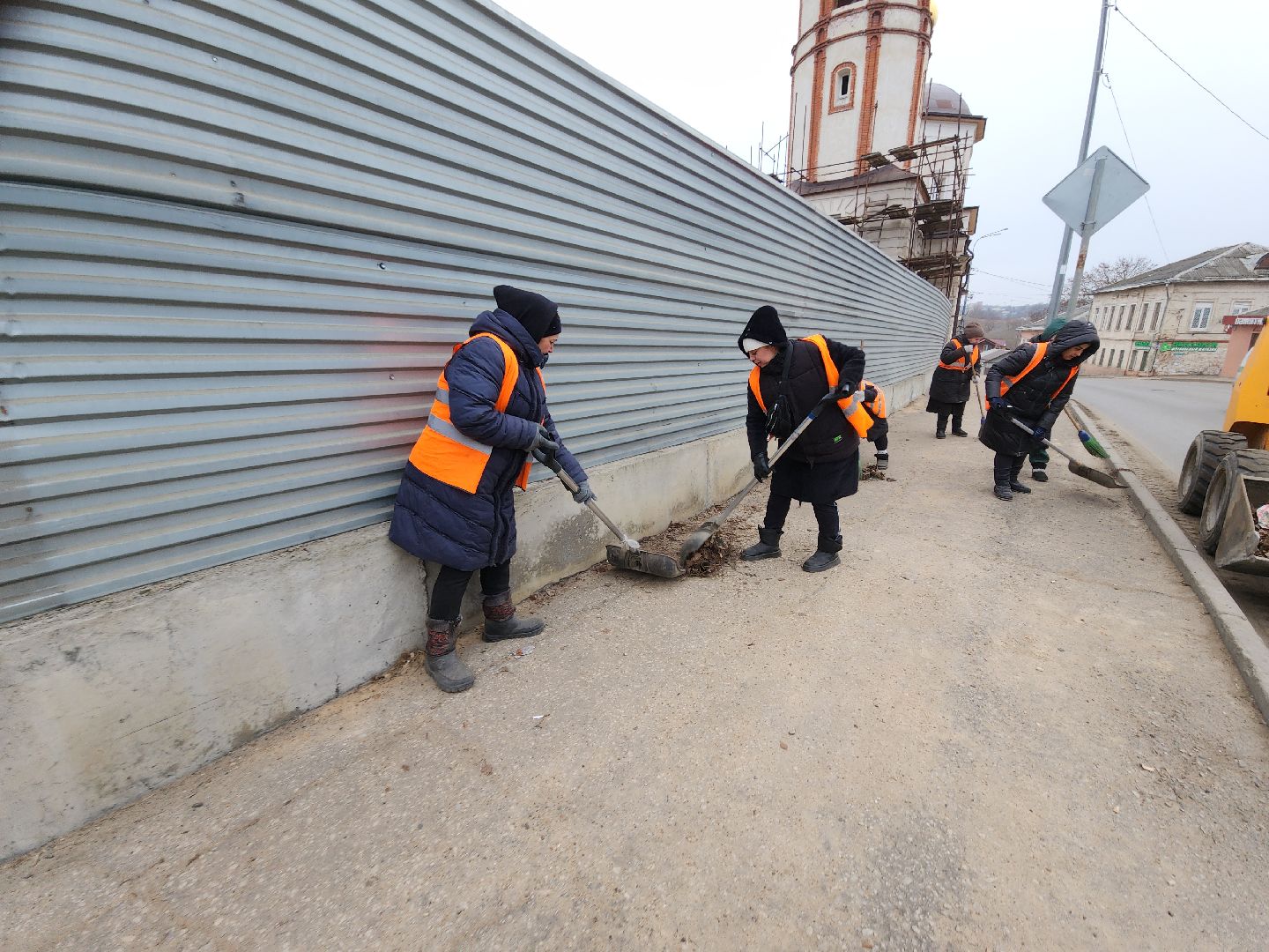 серпухов, подмосковье, уборка улиц, вертикалки,