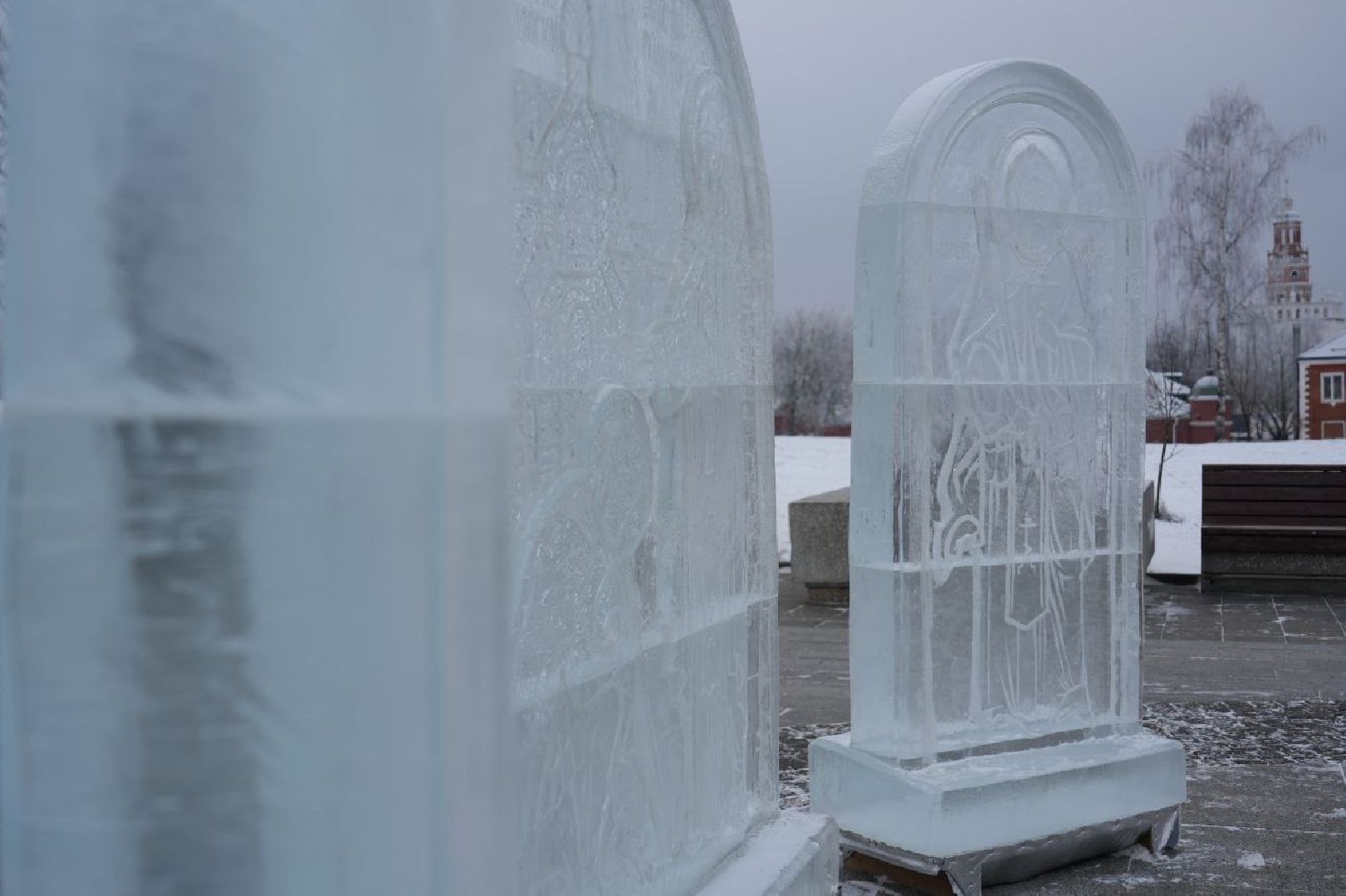 сергиев посад, благоустройство, ледяные фигуры, куликовская битва, сергиево-посадский городской округ,