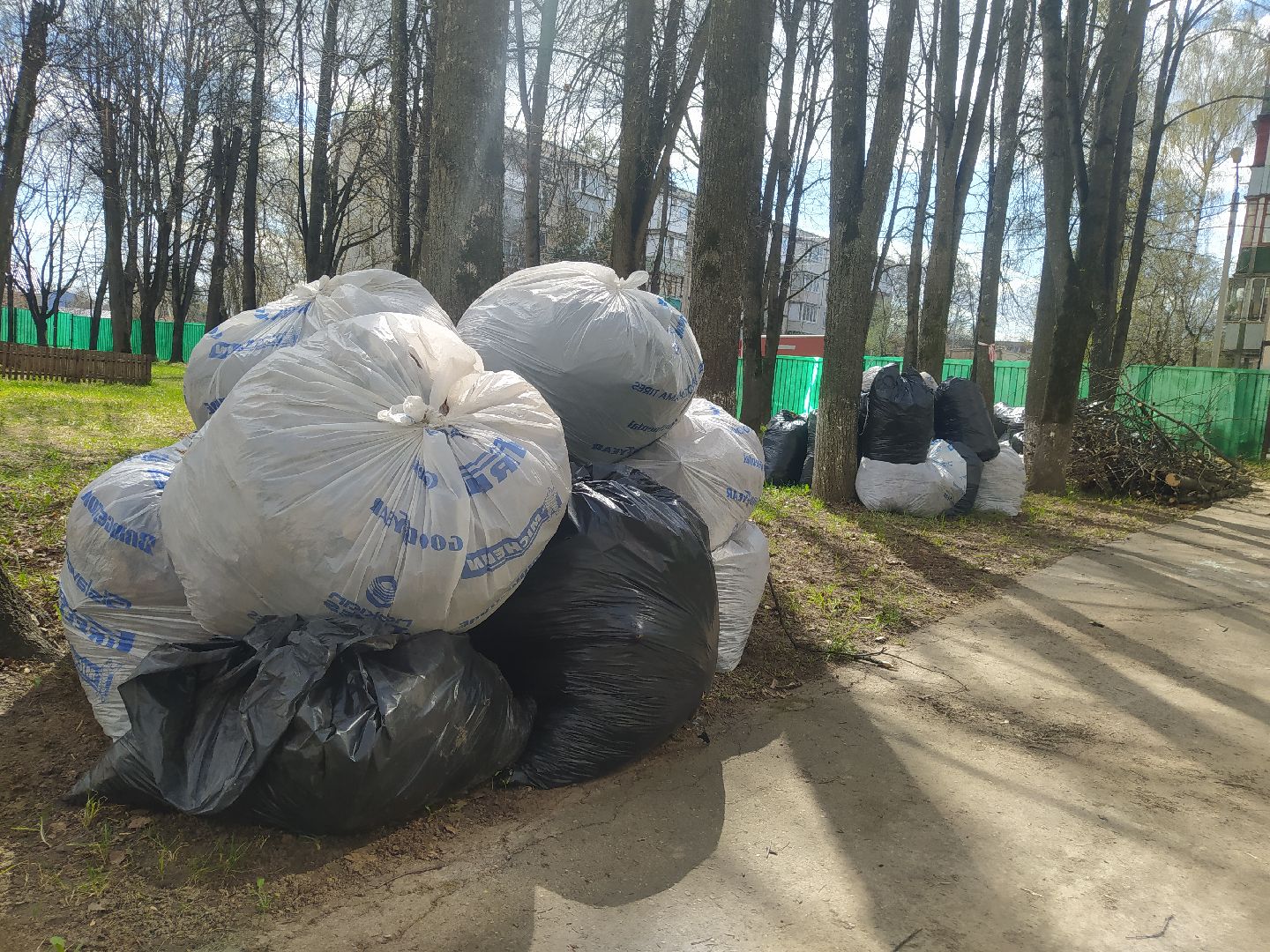 Дедовск, субботник, детский сад, уборка