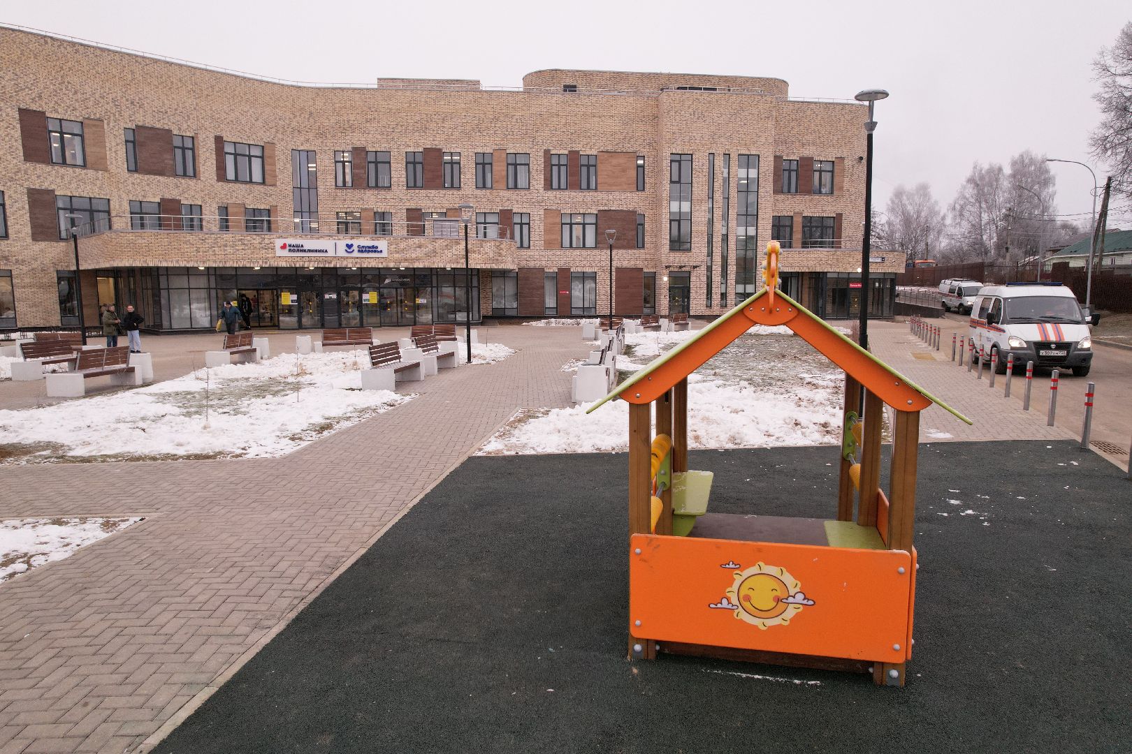 видео с коптера, хотьково, медицина,