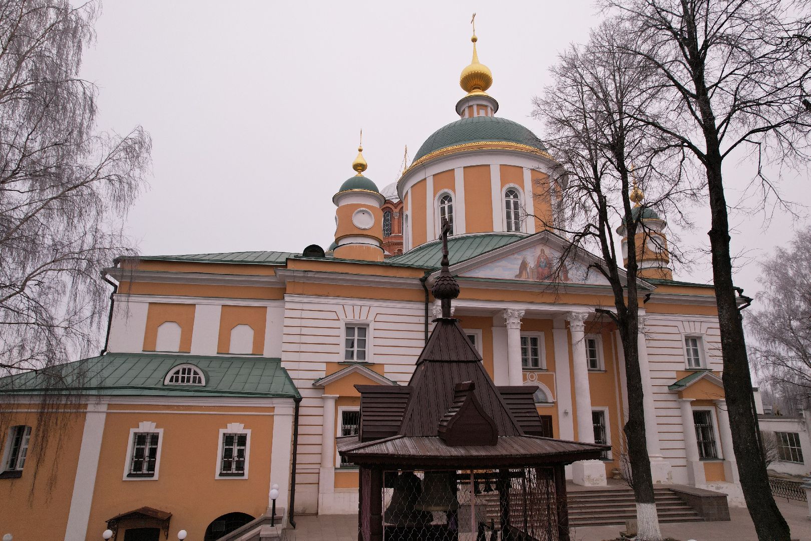 видео с коптера, женский монастырь, хотьково, школа-пансион,