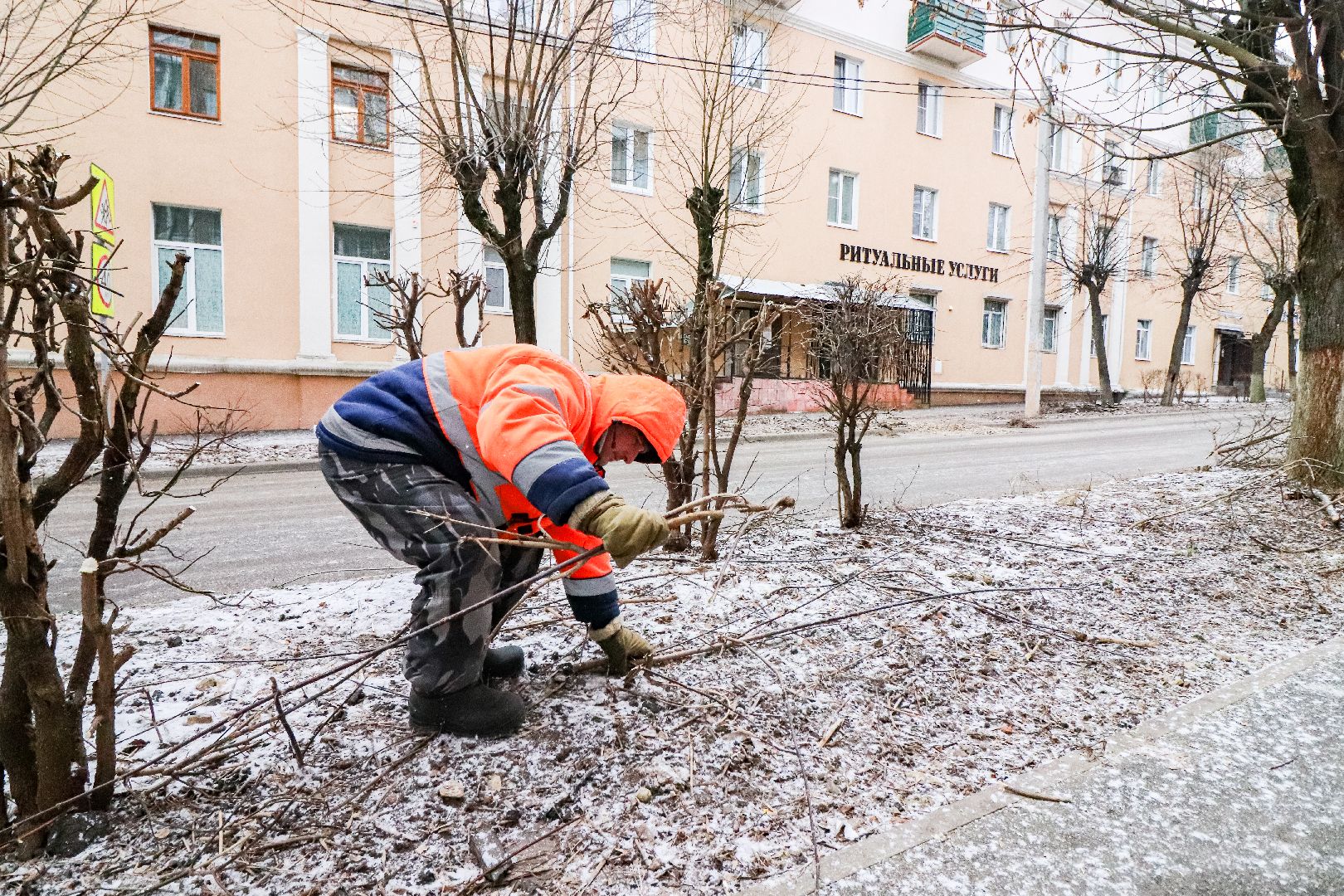 Клин, общество, ЖКХ, уборка веток, вертикалки, уборка смета,
