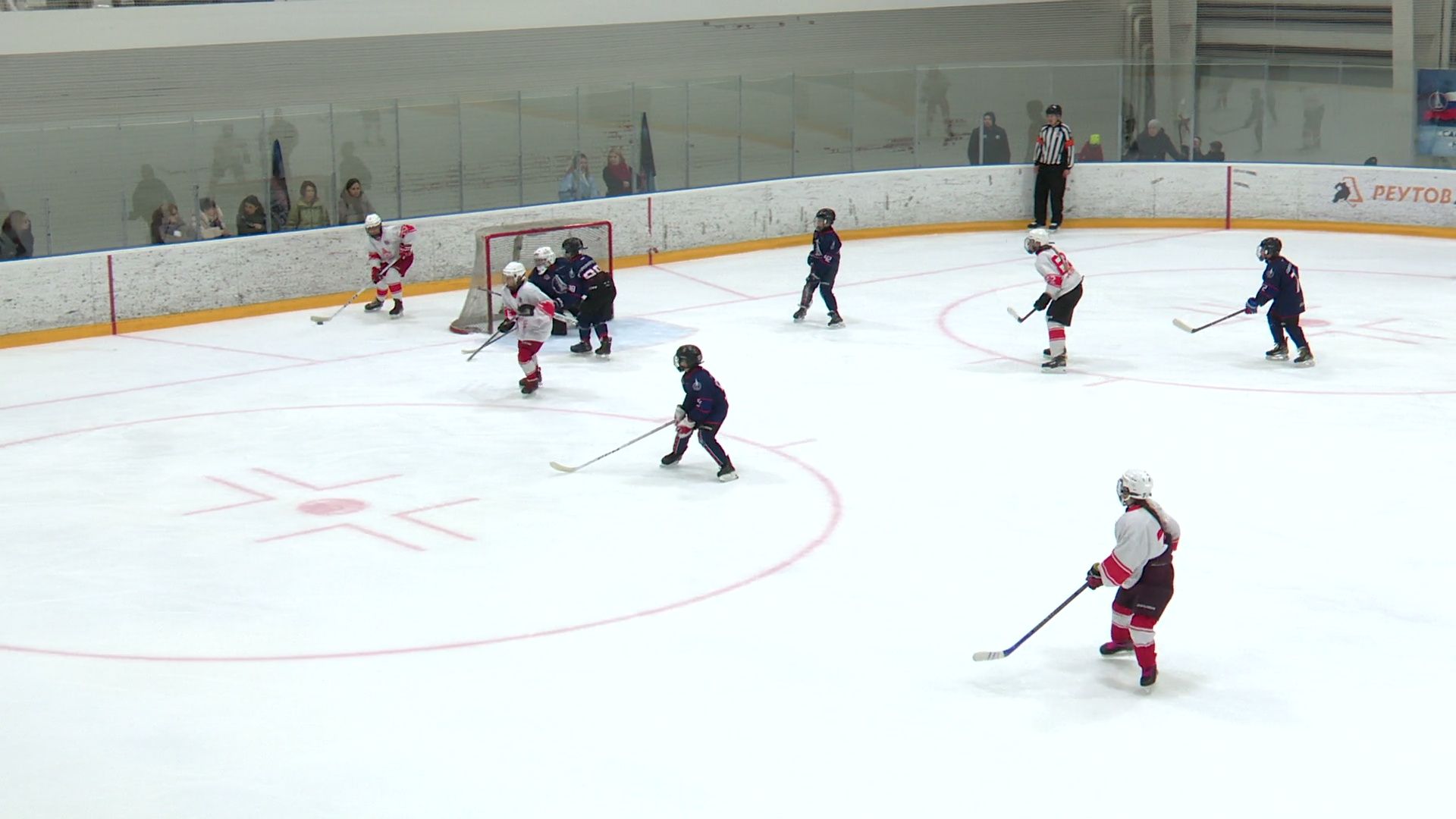 реутов, вертикалки, хоккей, спорт, матч, девочкиvsмальчики,