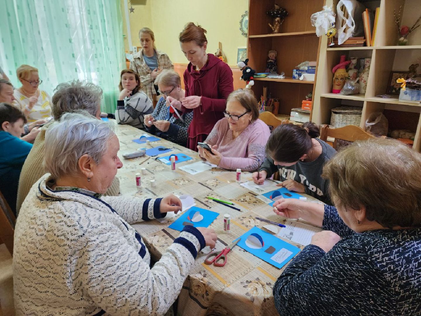 солнечногорск, мастер-класс, люди с овз, создание открыток, вертикалки,
