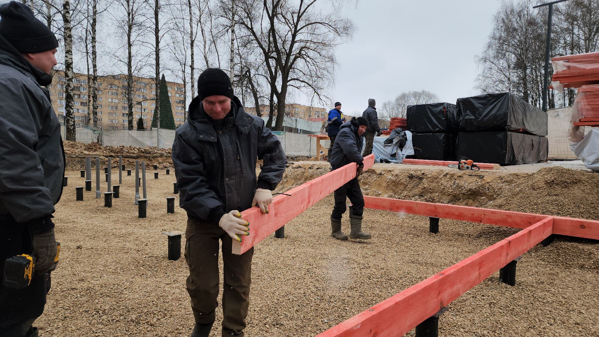 Павильон кафе, Лобня, Парк, вертикалки,