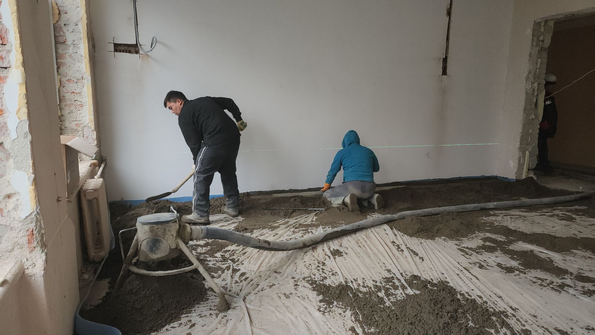 вертикалки, капремонт, гимназия подольских курсантов,ремонт школы,