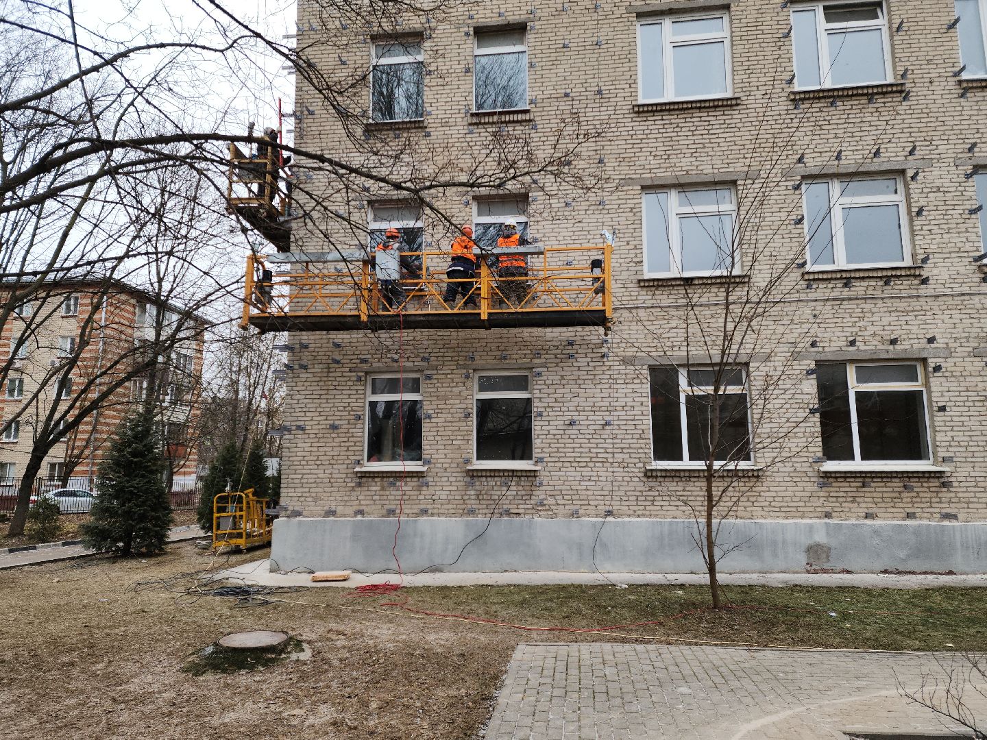 вертикалки, капремонт, гимназия подольских курсантов,ремонт школы,