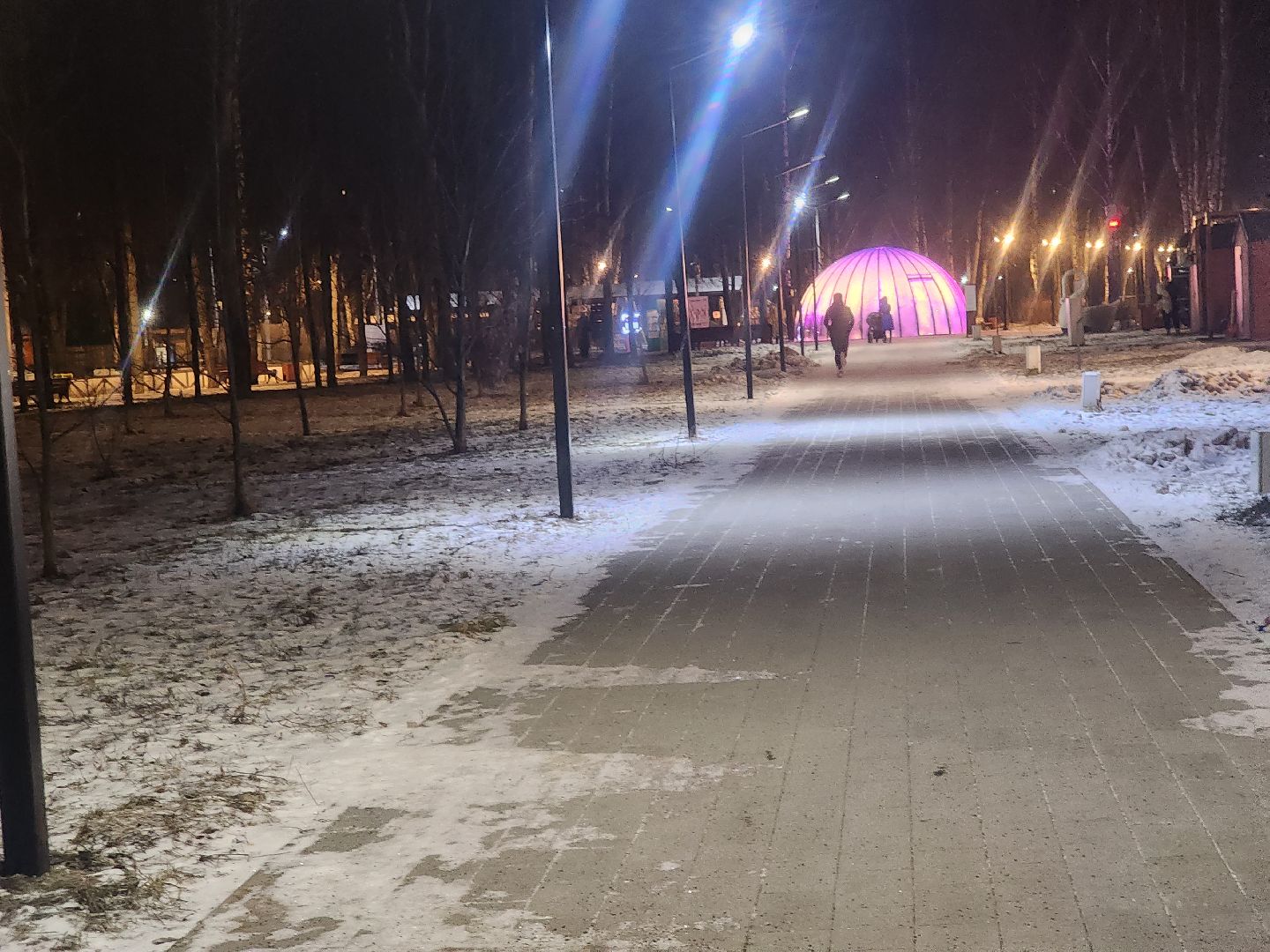 долгопрудный, центральный парк, фонтан, купол, арт-объект, ночное освещение, вертикалки,