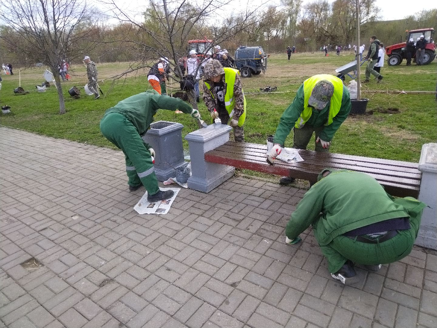 субботник, Мытищи, лавочки, благоустройство