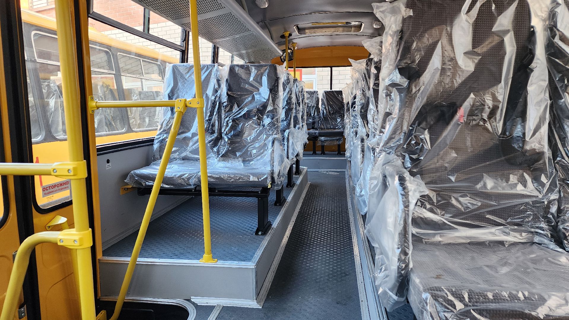 сельская школа, школьные автобусы, подвоз детей, Новое Бисерово-2, Богородский городской округ,