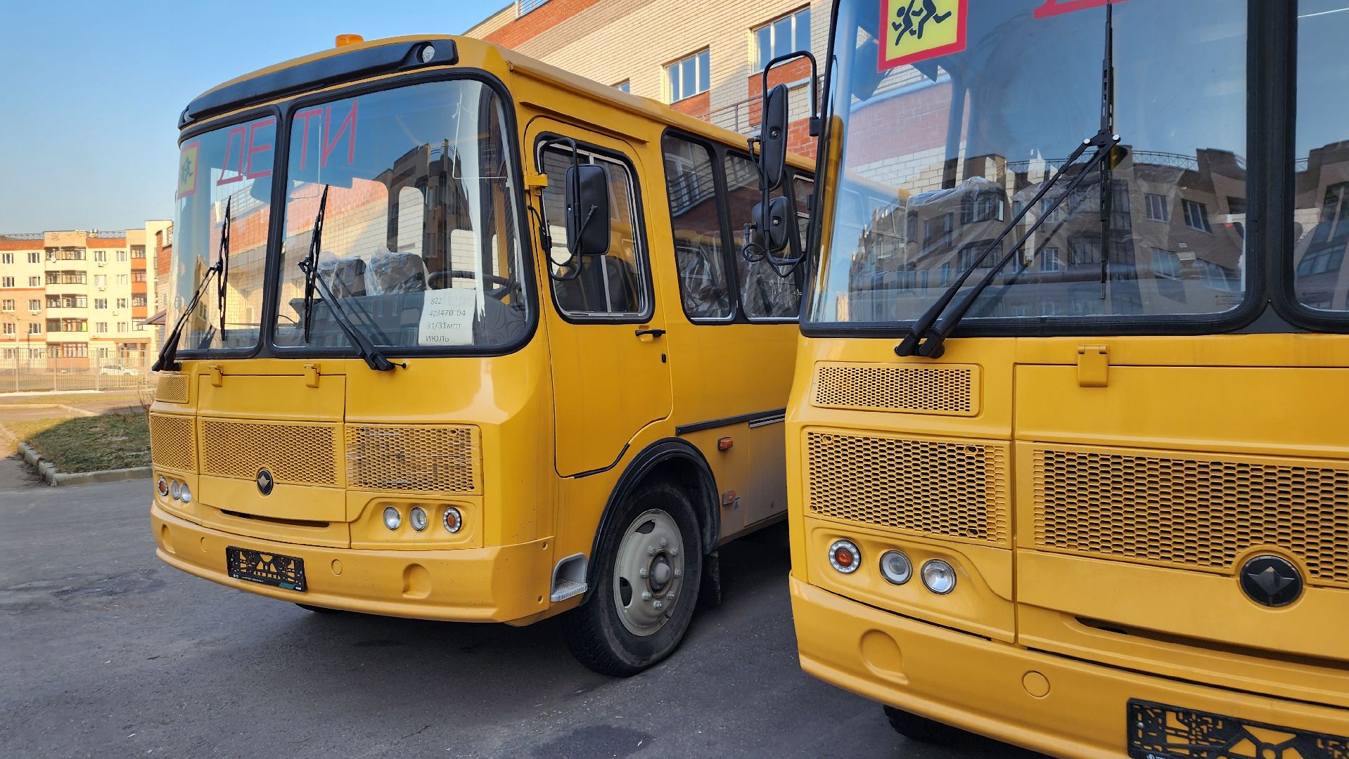 сельская школа, школьные автобусы, подвоз детей, Новое Бисерово-2, Богородский городской округ,