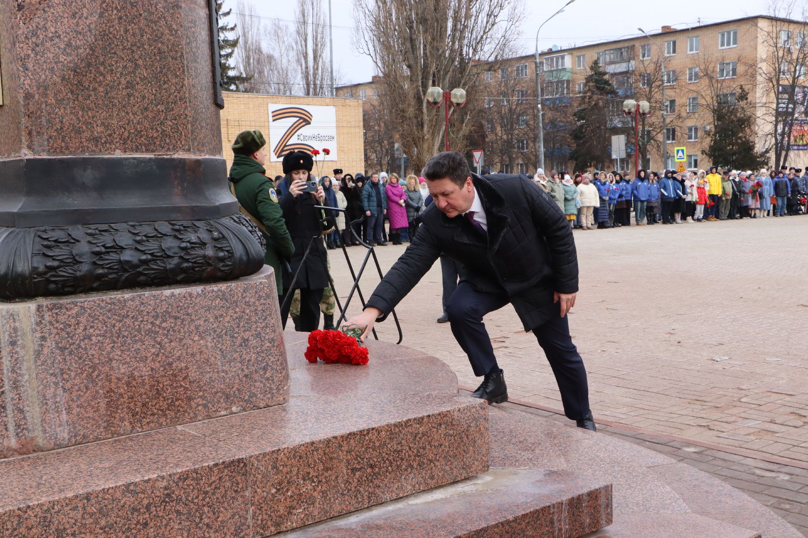 125 лет Чуйкову, Серебряные Пруды, возложение, сталинградская битва, маршал чуйков, внук маршала чуйкова, внук маршала баграмяна, площадь чуйкова,