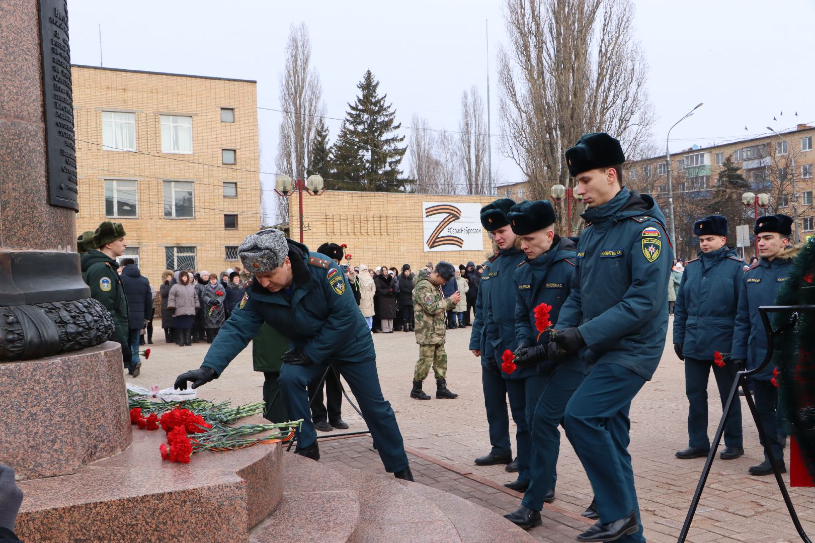 125 лет Чуйкову, Серебряные Пруды, возложение, сталинградская битва, маршал чуйков, внук маршала чуйкова, внук маршала баграмяна, площадь чуйкова,