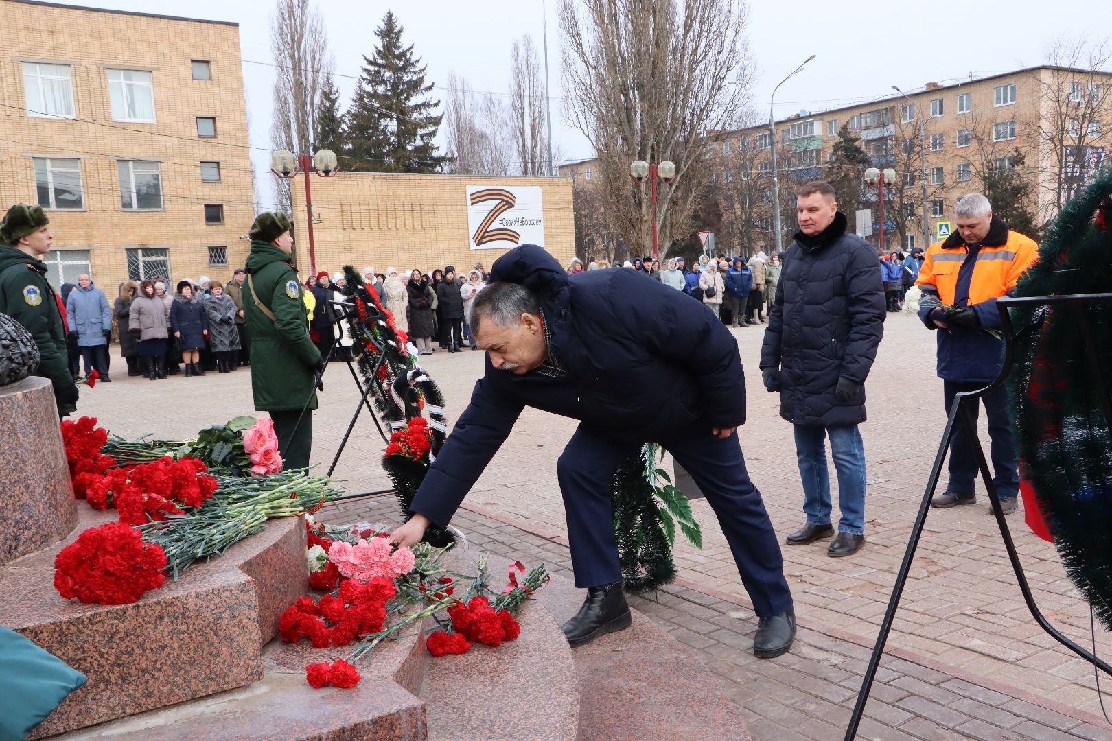 125 лет Чуйкову, Серебряные Пруды, возложение, сталинградская битва, маршал чуйков, внук маршала чуйкова, внук маршала баграмяна, площадь чуйкова,