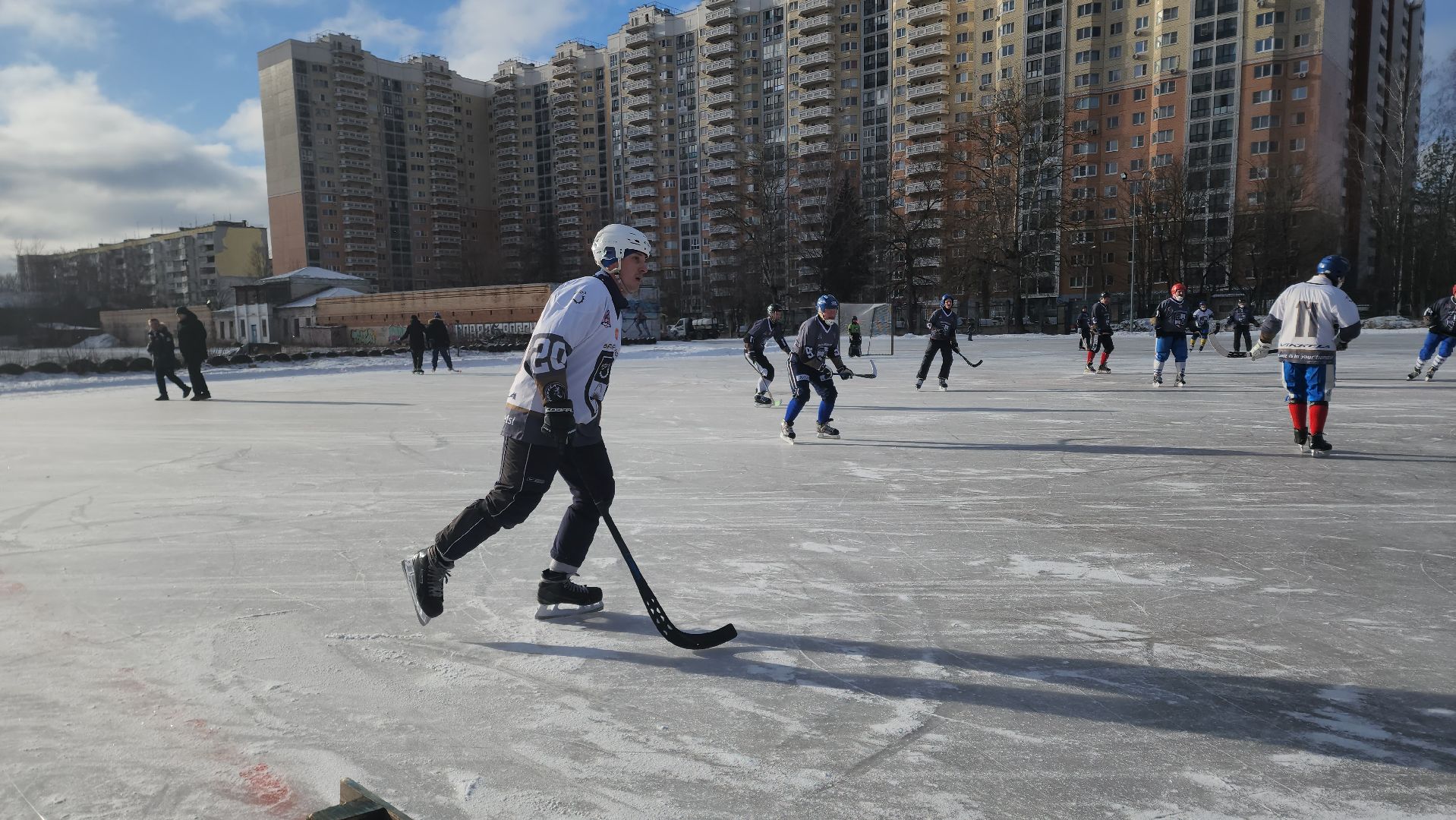 хоккей с мячом, товарищеский матч, спорт, балашиха, криогенмаш,