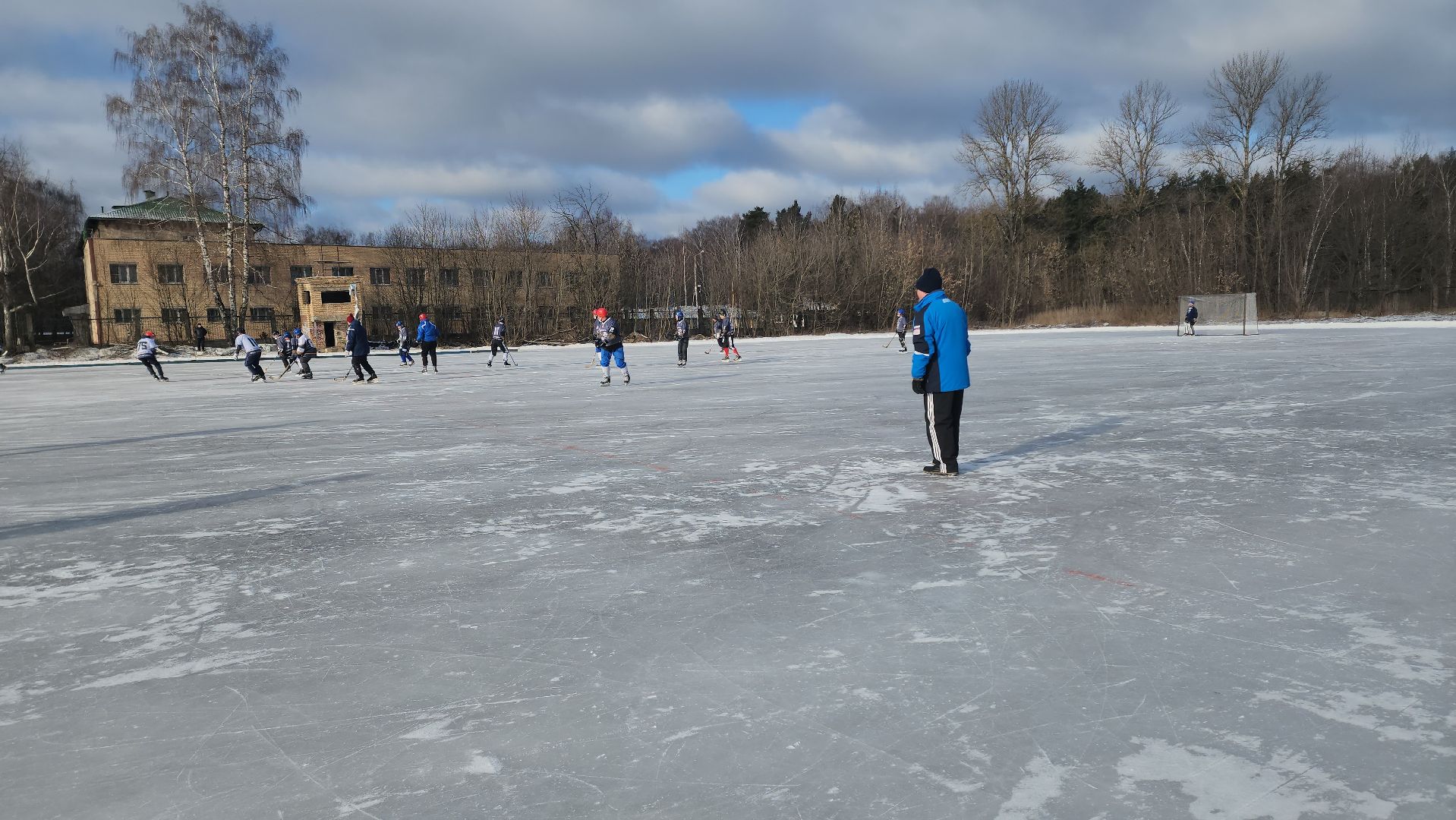 хоккей с мячом, товарищеский матч, спорт, балашиха, криогенмаш,