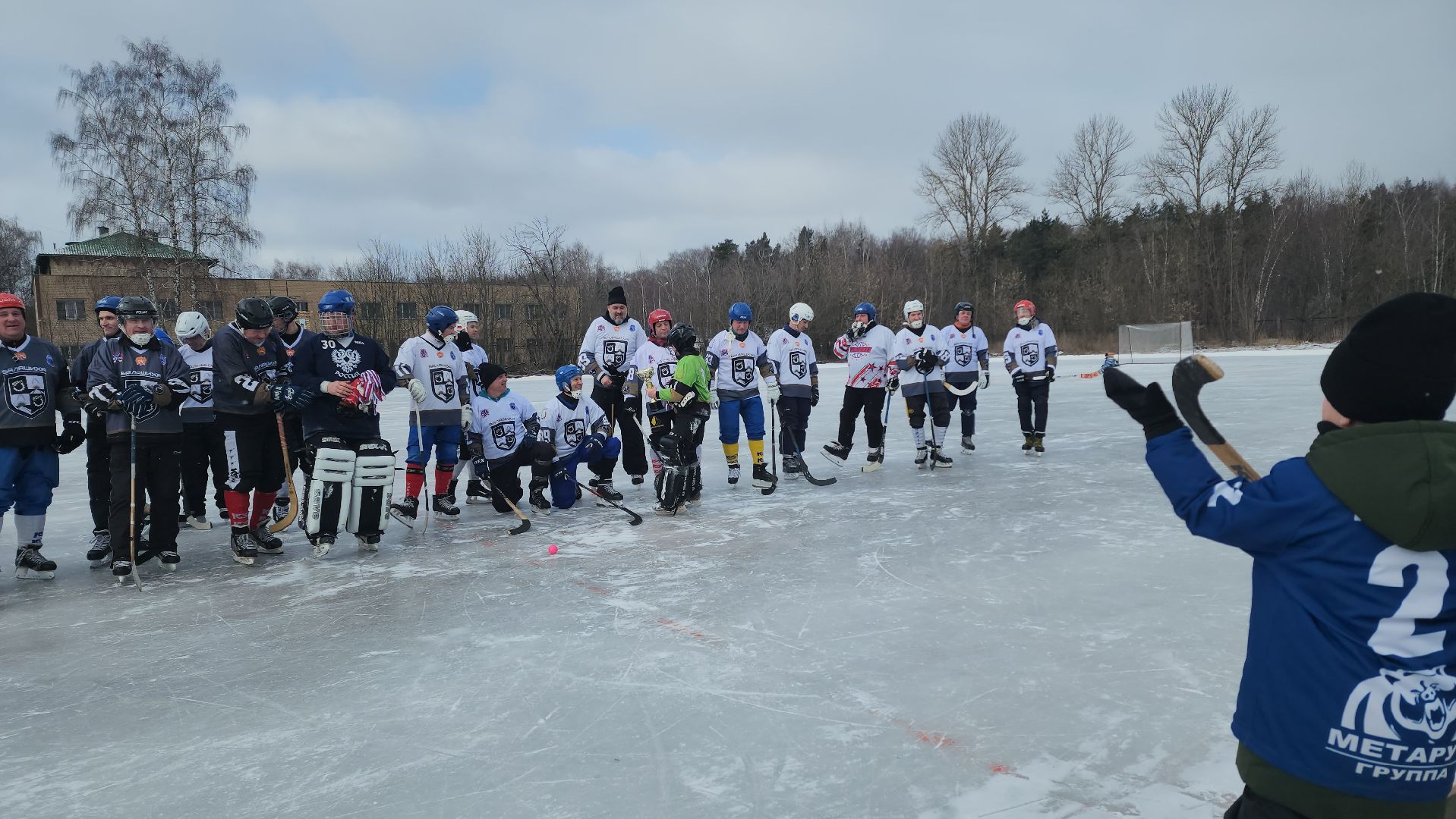 хоккей с мячом, товарищеский матч, спорт, балашиха, криогенмаш,