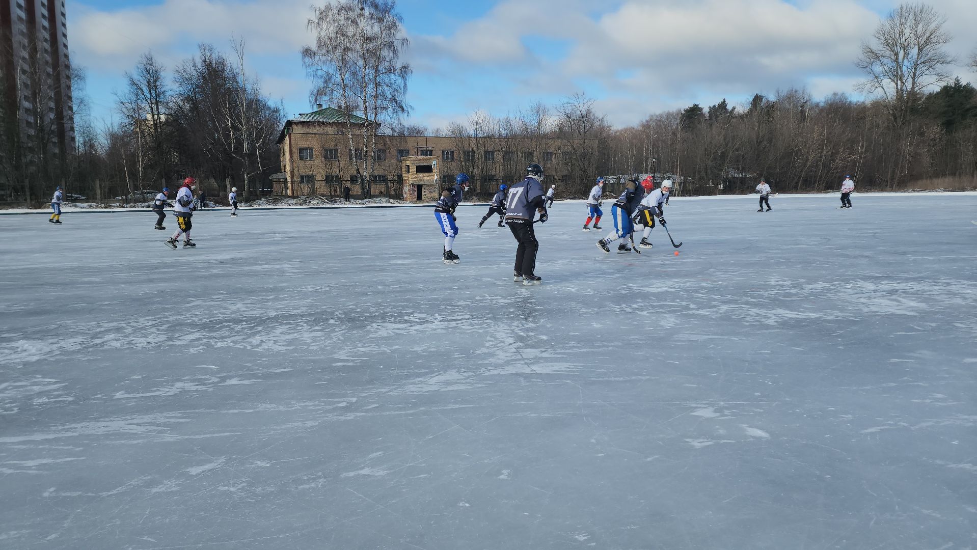 хоккей с мячом, товарищеский матч, спорт, балашиха, криогенмаш,
