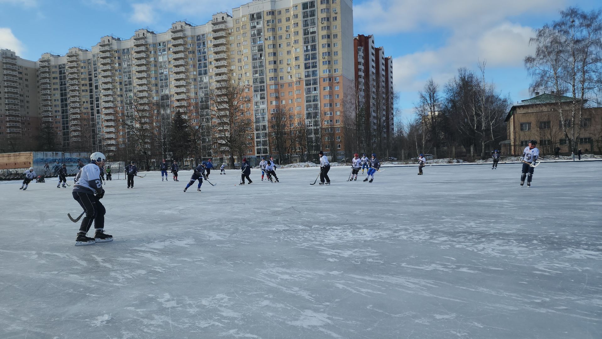 хоккей с мячом, товарищеский матч, спорт, балашиха, криогенмаш,