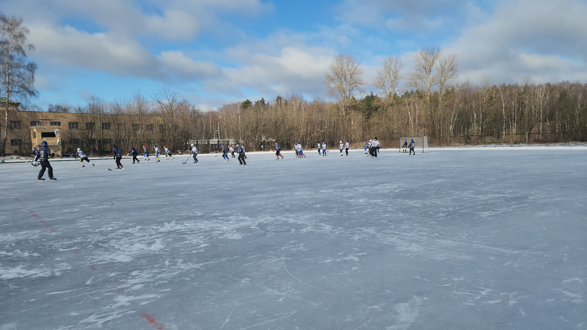 хоккей с мячом, товарищеский матч, спорт, балашиха, криогенмаш,