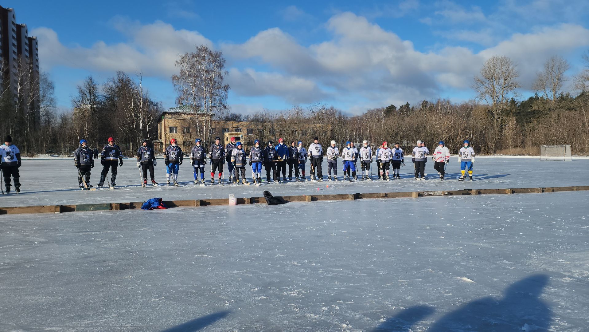 хоккей с мячом, товарищеский матч, спорт, балашиха, криогенмаш,