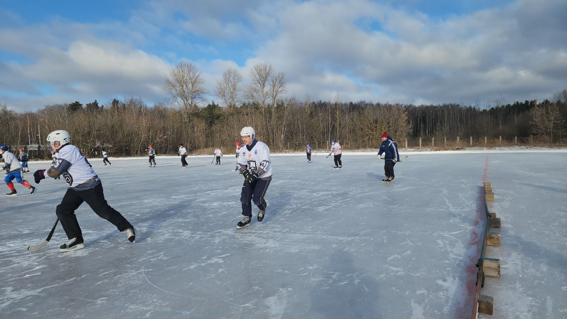 хоккей с мячом, товарищеский матч, спорт, балашиха, криогенмаш,